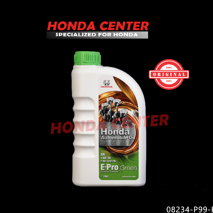 ORIGINAL HONDA,oli oil mesin mobil honda e-pro green SN 10W-30 1L full syintetic 100% ORI