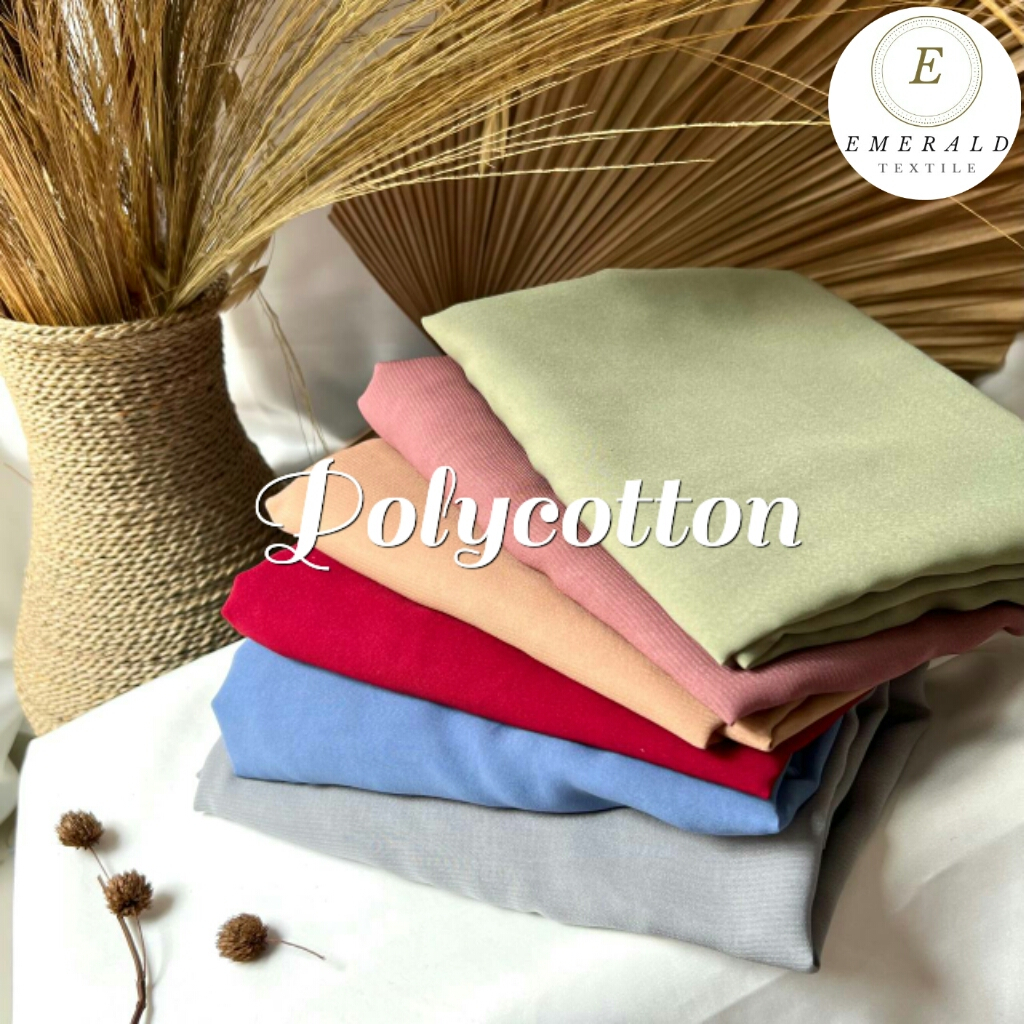 SETENGAH METER Kain POLYCOTTON BELLA SQUARE ( POLIKATUN )