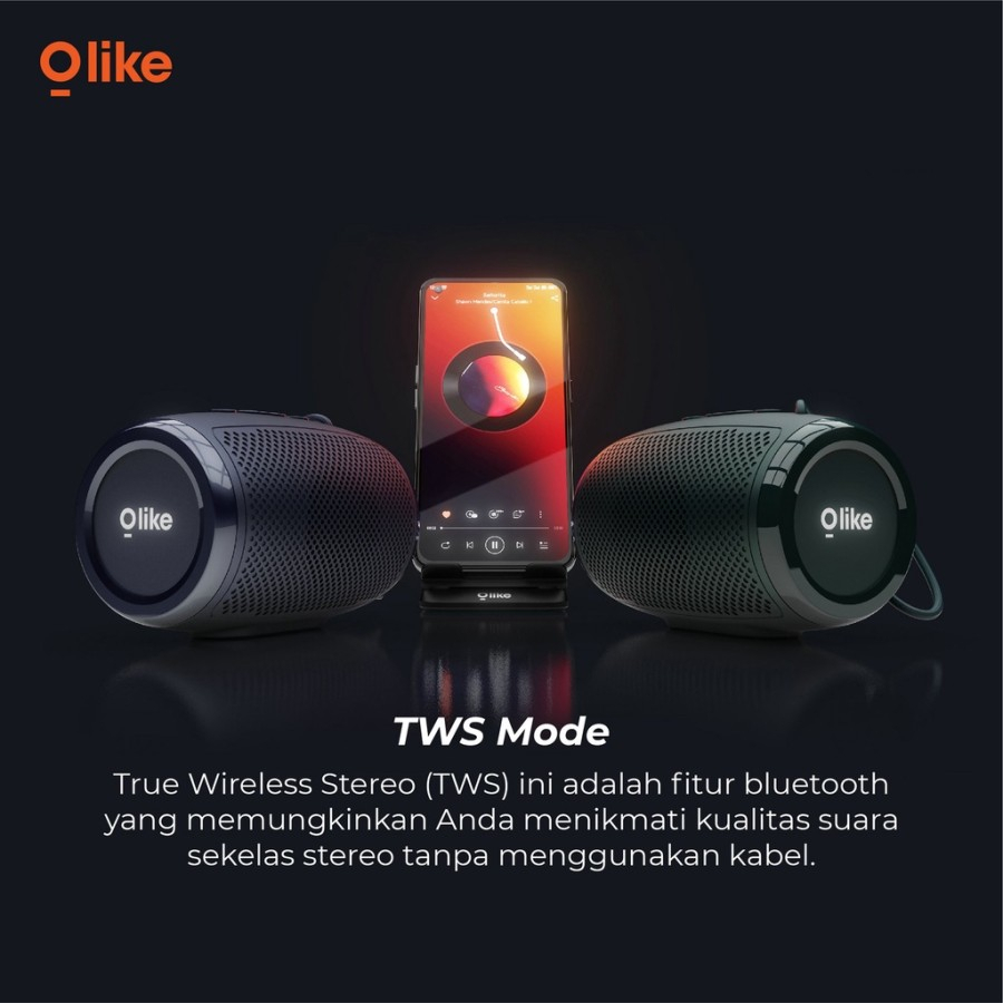 Olike SF3 Speaker TWS Mode Bluetooth 5.0 Micro SD USB Support Portable