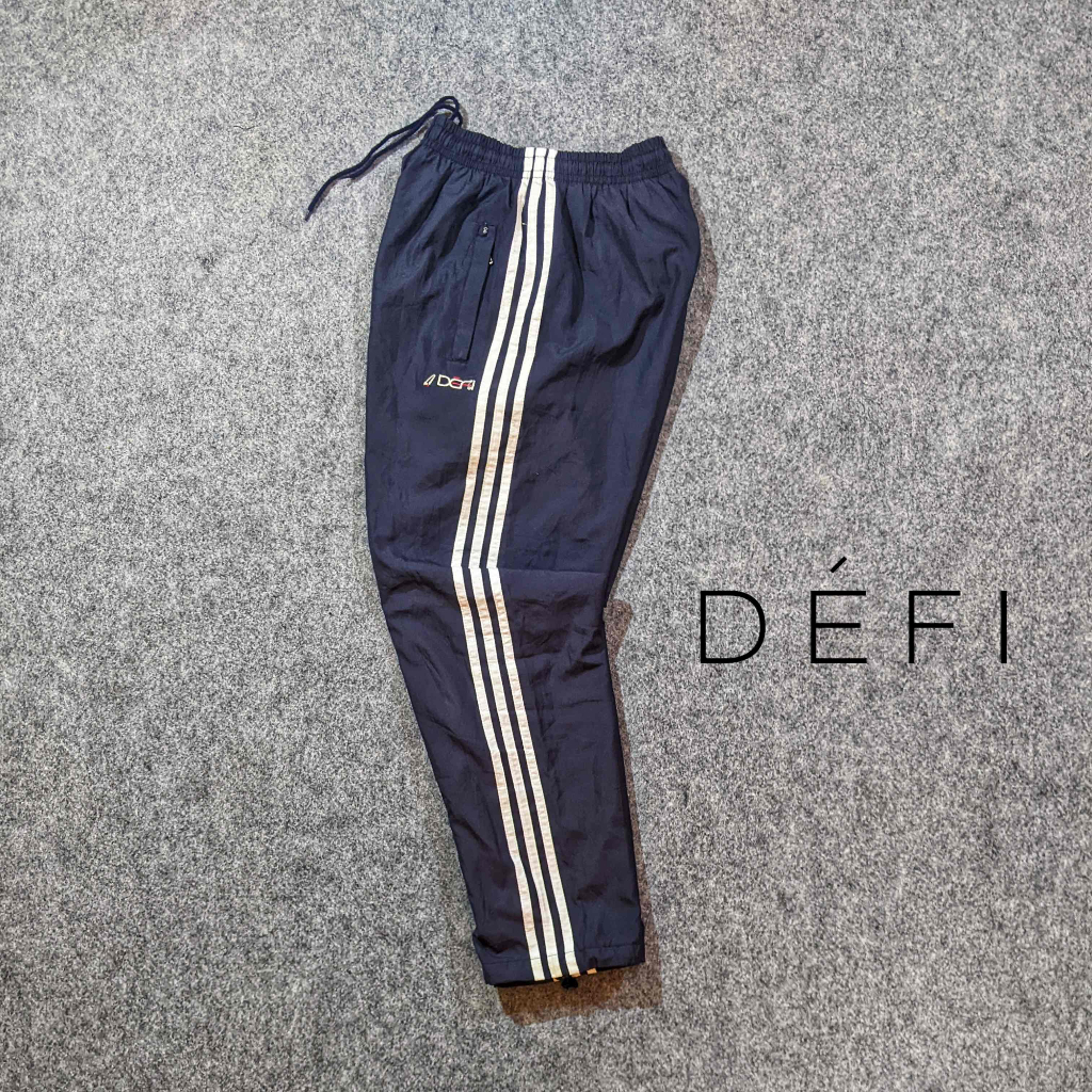 Defi - Celana Panjang Training Parasut Pria Dewasa Sport Olahraga Lari Running Second Bekas Original