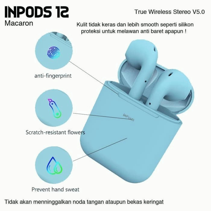 HEADSET BLUETOOTH TWS I12 /EARPHONE/HEADSET WIRELESS