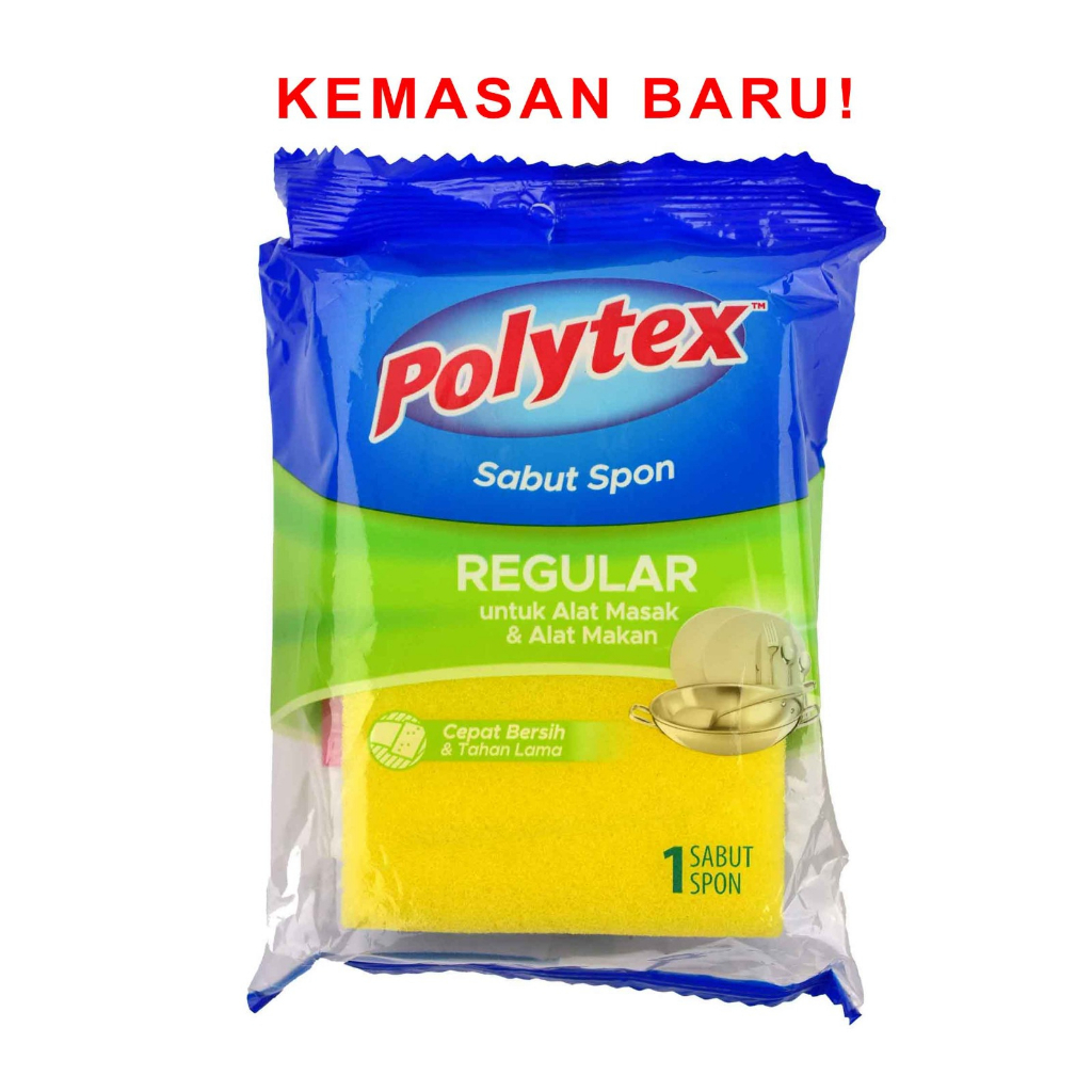 Sabut Spon *Polytex * Regular * spons cuci piring