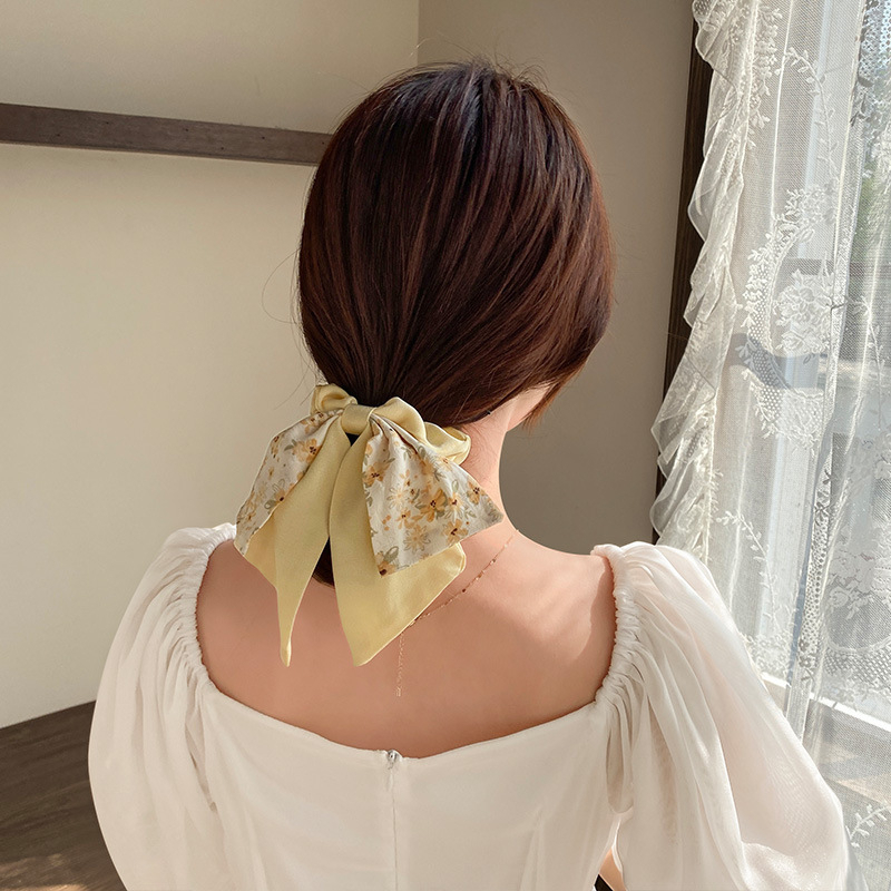 spring scrunchie / ikat rambut pita kain satin korea / scrunchie kunciran rambut anak perempuan wanita dewasa