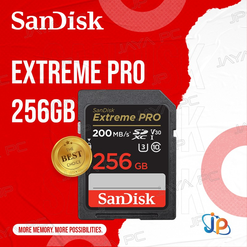 Sandisk Extreme Pro SDXC UHS-I 256GB - SD Card 256 GB