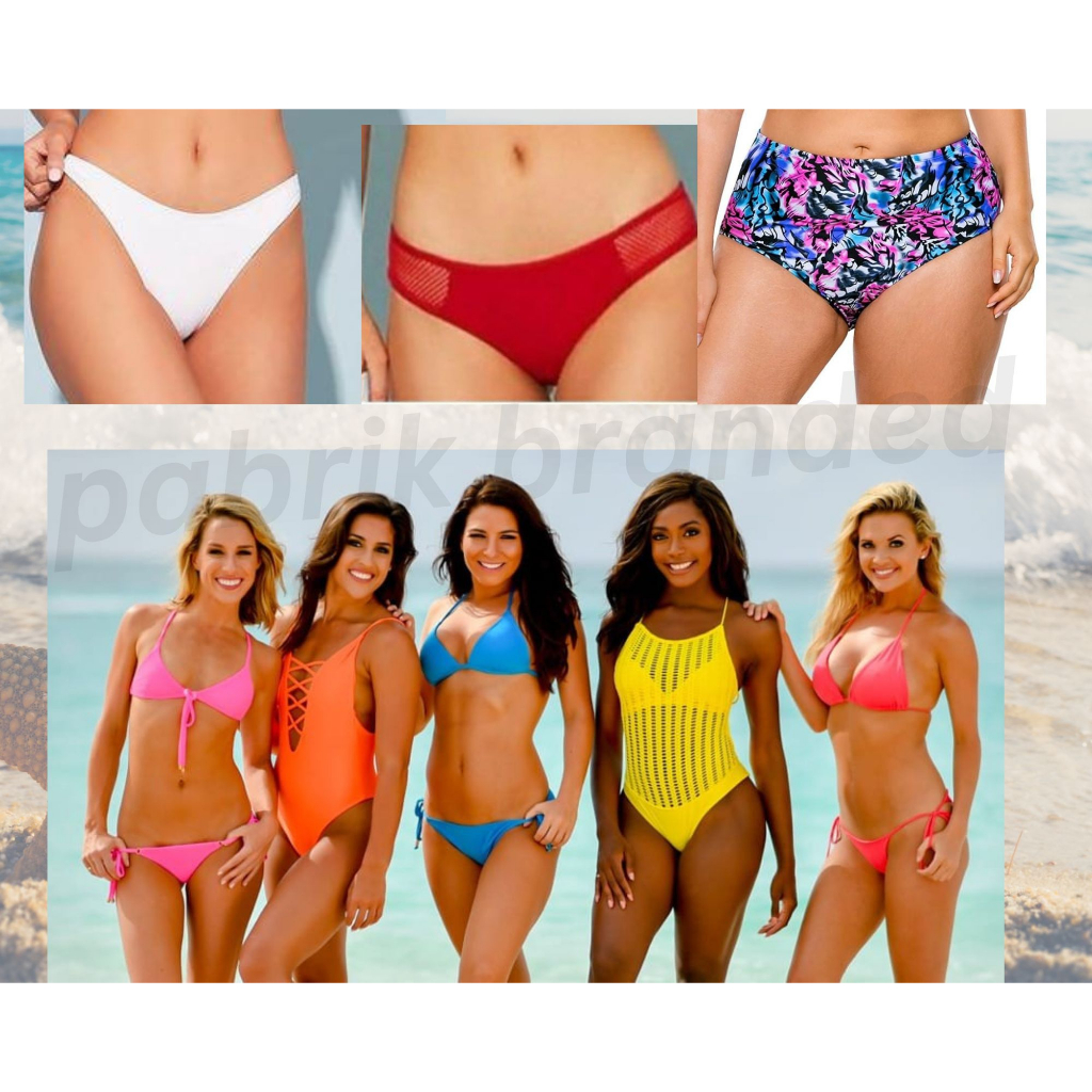 pabrik branded swimwear bikini top bottom baju celana rok renang wanita girl perempuan atasan sexy s