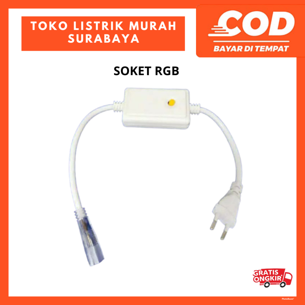 Soket Multi RGB //  Soket RGB Selang Led Strip Warna Warni