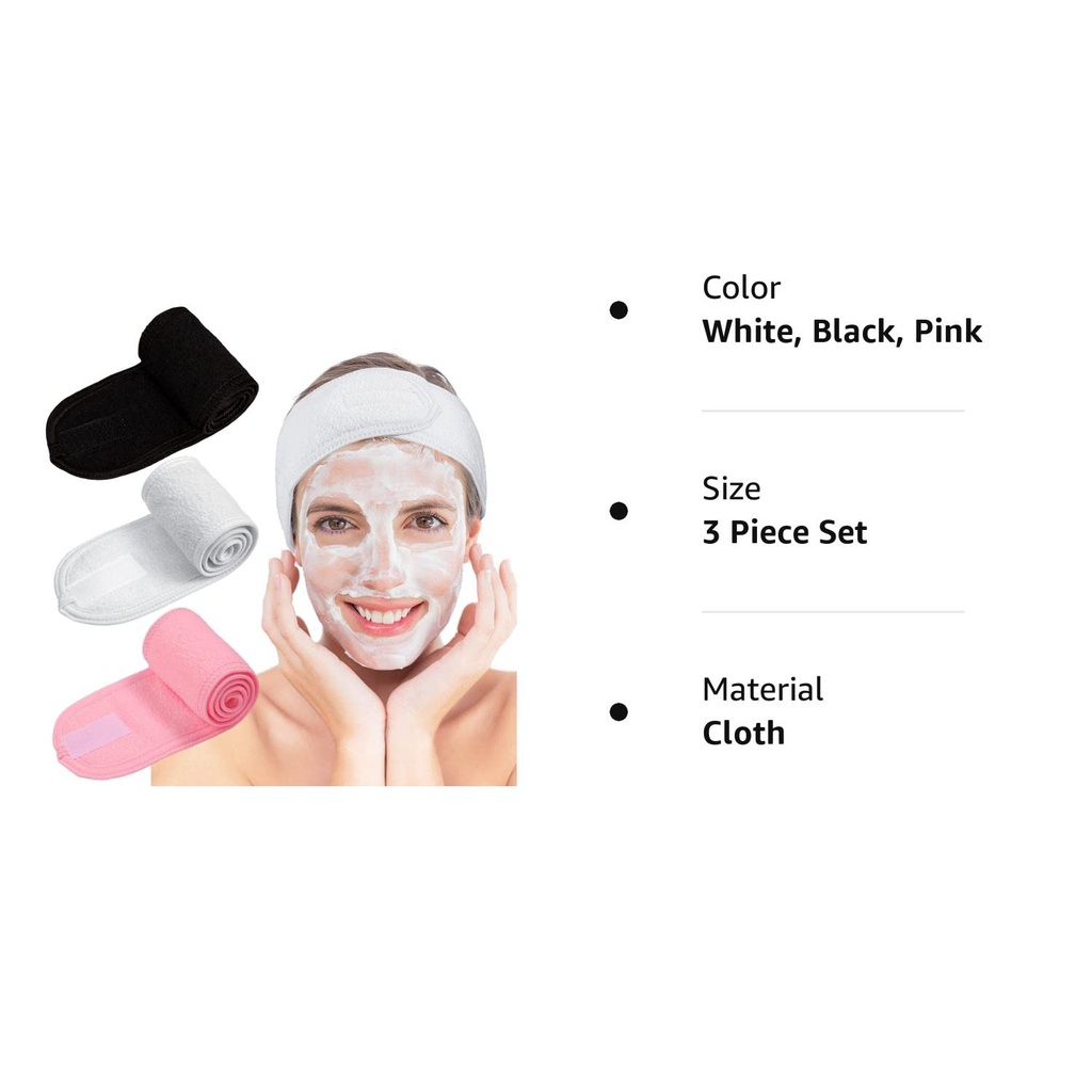 Bandana Bando Penahan Poni Untuk Cuci Muka Masker Make-Up / Facial Headband Serbaguna