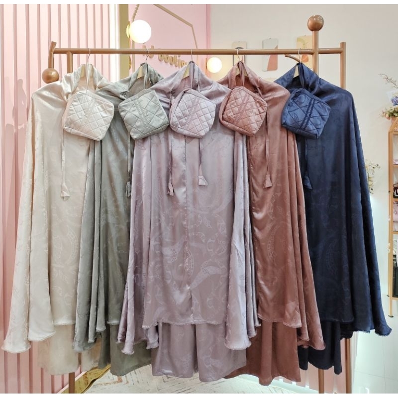 Mukena 2in1 Satin Silk 5 Warna