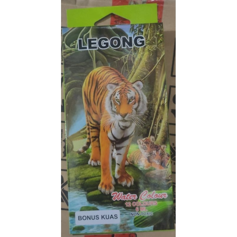 Cat air/Water colour Legong 6ml isi 12 warna