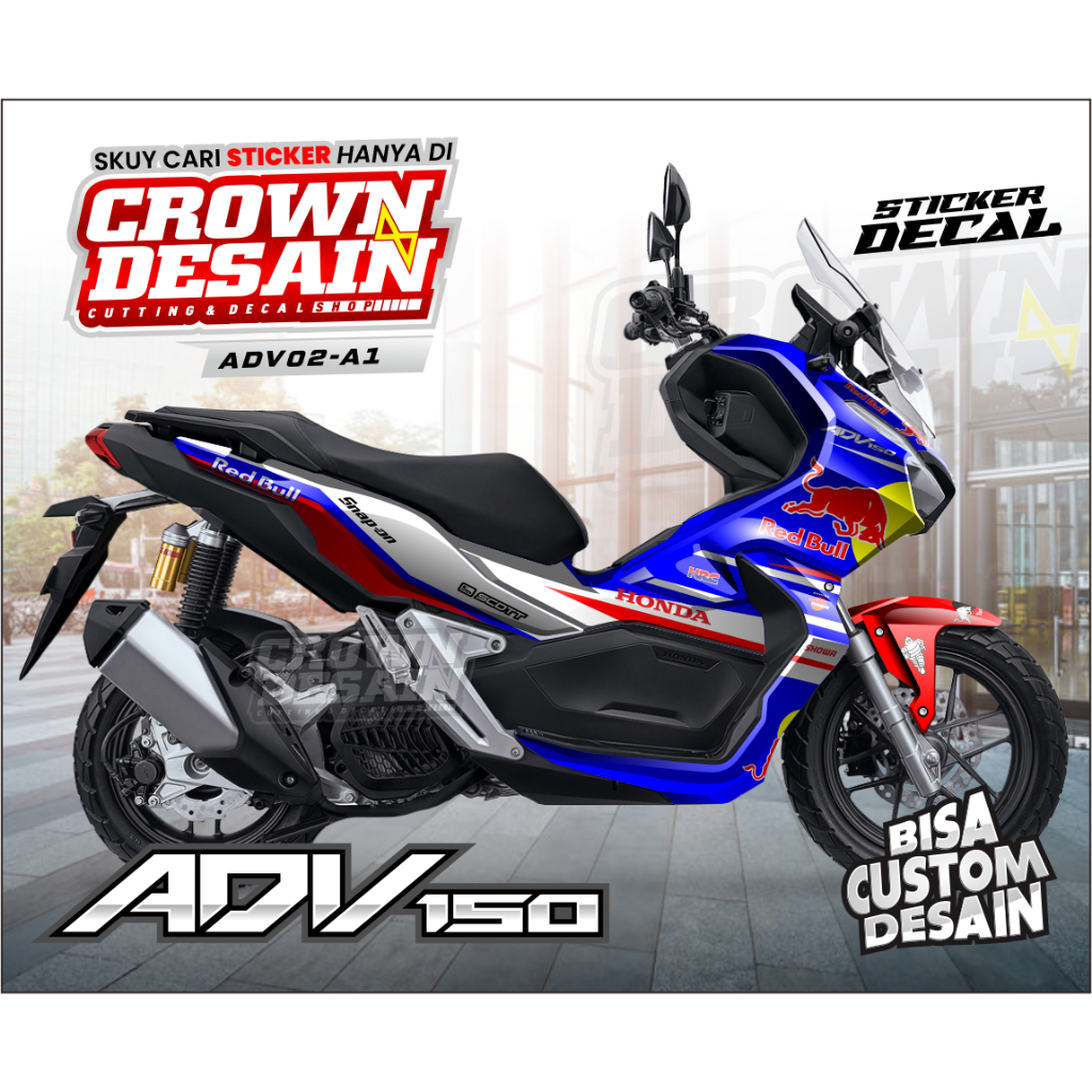 DECAL STIKER ADV150 VARIASI HOLOGRAM  - STIKER DEKAL HONDA ADV150 - ADV