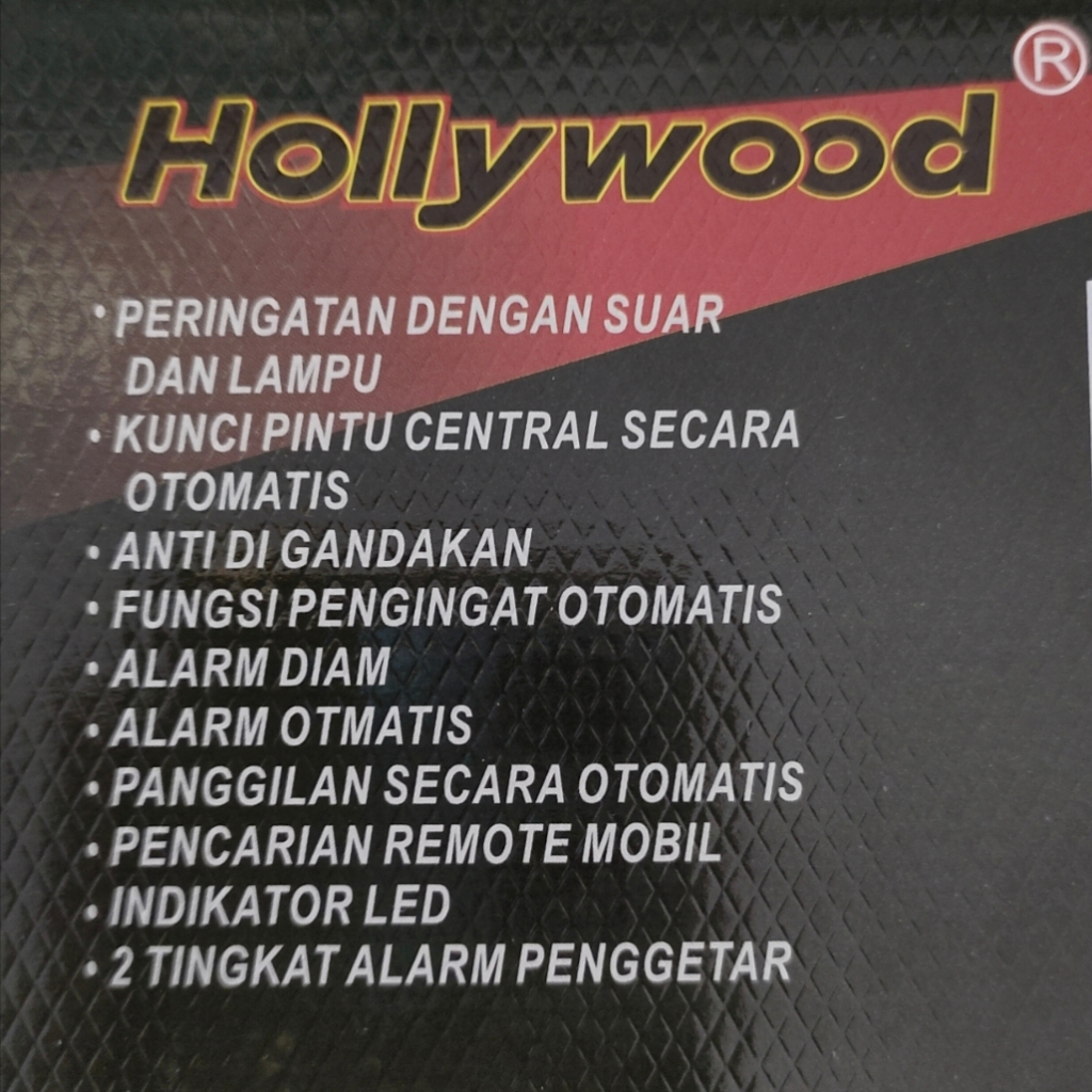 Alarm Mobil Hollywood HW375 Original Bunyi Tuk-tuk Universal