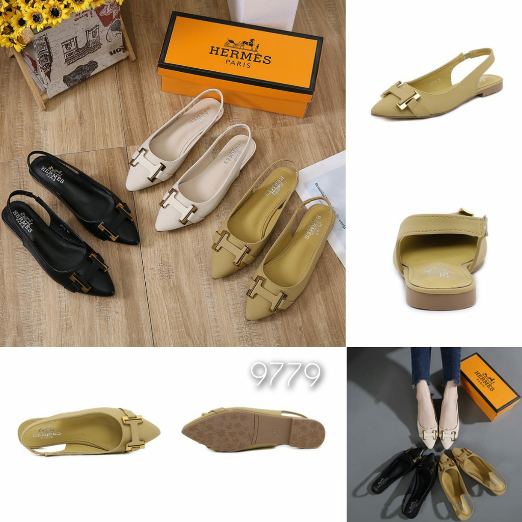 NEW ARRIVAL SANDAL WANITA FLAT KULIT LEMBUT IMPORT TERMURAH Kode: 9779