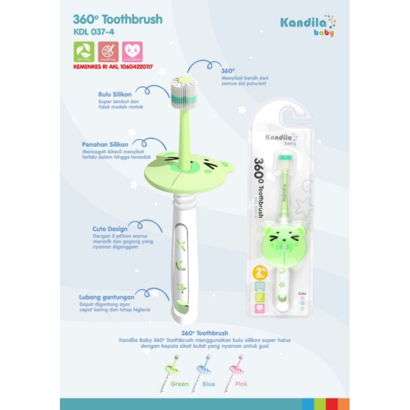 KANDILA 360° Tothbrush for baby-Sikat gigi bayi KDL 037-4