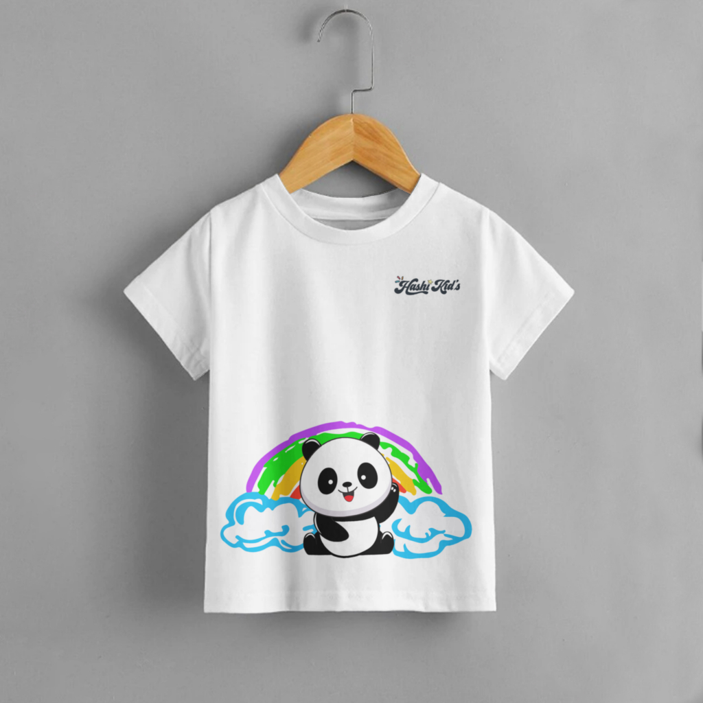 Kaos Anak Rainbow Panda - Atasan Anak Laki Laki Dan Perempuan