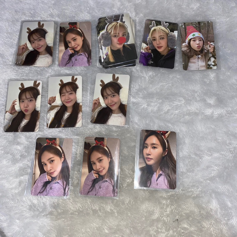 SNSD PINK CHRISTMAS PHOTOCARD YOONA YURI HYOYEON SUNNY
