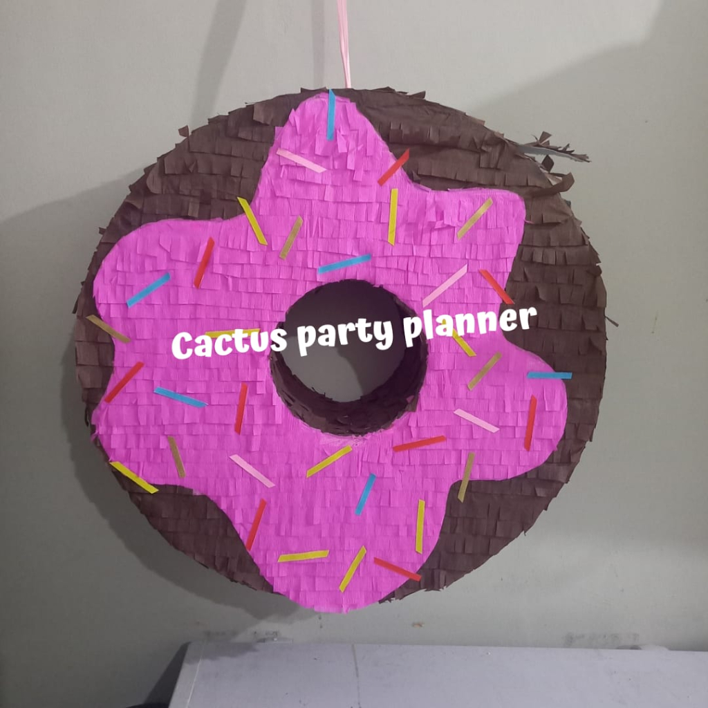 Pinata Pukul/Pinata Tarik Karakter Ulang Tahun Motif Donat
