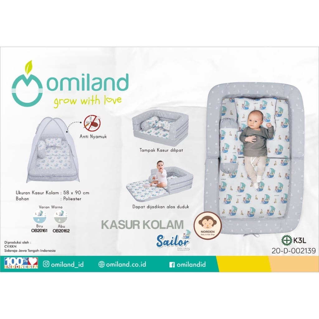 Omiland Kasur Bayi Kolam Sailor Series OB20161 / 62