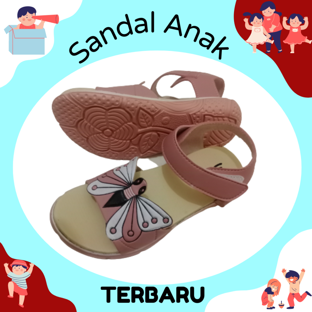 Sandal anak Perempuan Model Terbaru Size 31-35