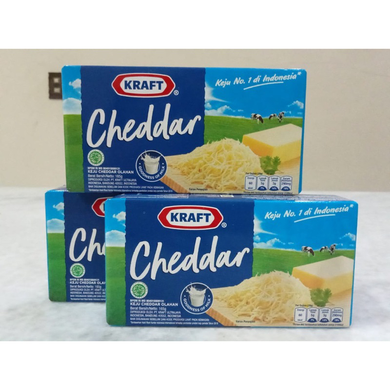 

Cheese Keju Cheddar Kraft 160 GR Processed Cheddar Cheese