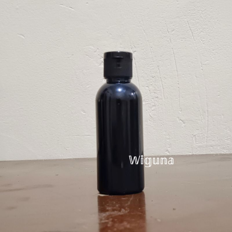 Botol Fliptop 60 ML Hitam / Botol Hitam 60ml tutup Fliptop Hitam