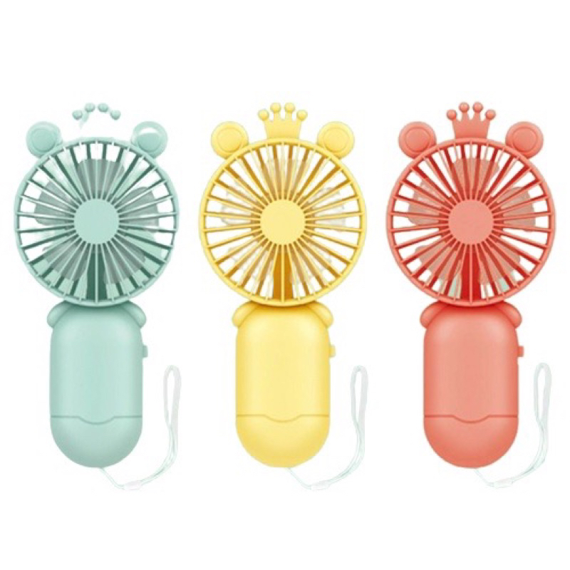 Kipas Angin KING Karakter Portable Charge / Kipas Angin Genggam Karakter / Kipas Angin Meja / Mini F