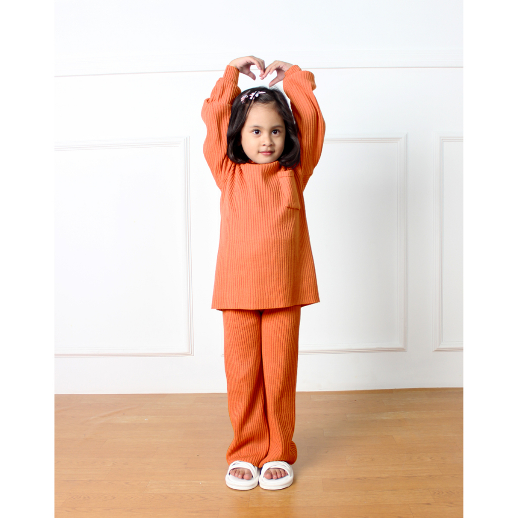 ZAHRA Setelan Rajut PREMIUM Anak Perempuan CHAYRA | Set Pakaian Anak Rajut Umur 2 - 7 Tahun