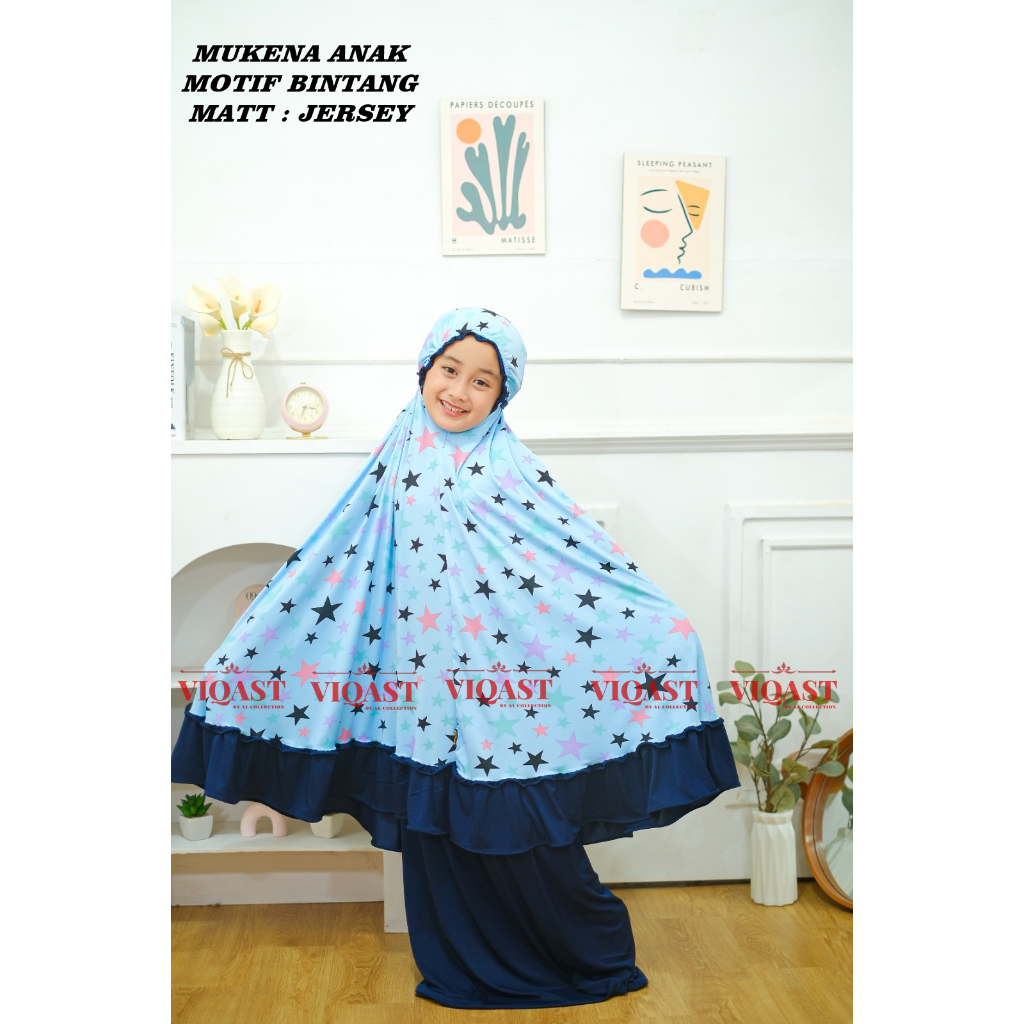 MUKENA ANAK KARAKTER SET TAS USIA 7 - 9 TAHUN / MUKENA ANAK SEKOLAH / MUKENA ANAK MOTIF BINTANG