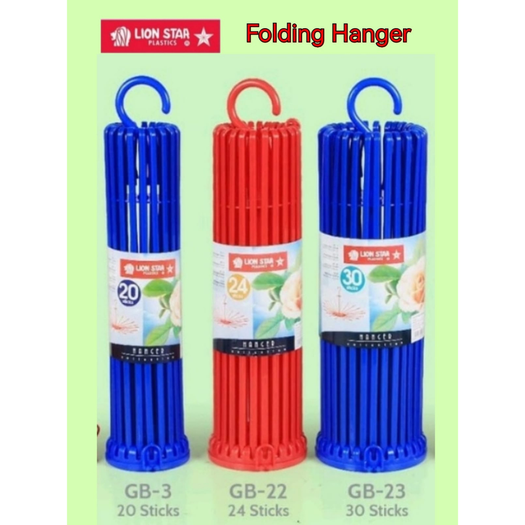 Lion Star Folding Lipat Hanger Jemuran Bayi 20 24 30 Stick