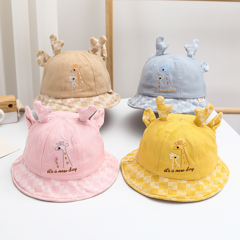 3-9 bulan Topi Bucket Anak Model Pattern New Day