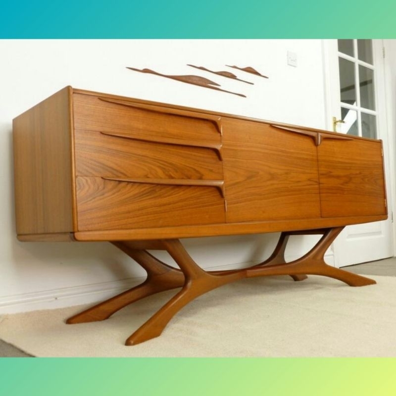 bufet meja tv jati minimalis