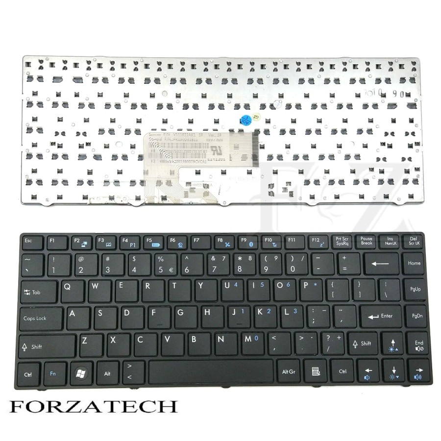 KEYBOARD MSI CX480 EX465 FR400 FX400 FX420 MS-1498 U270 X350 X360 X370