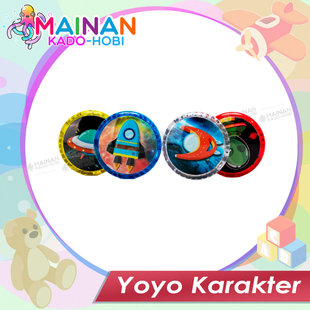 MAINAN ANAK YOYO LAMPU KARAKTER SPACE TRAVEL UFO