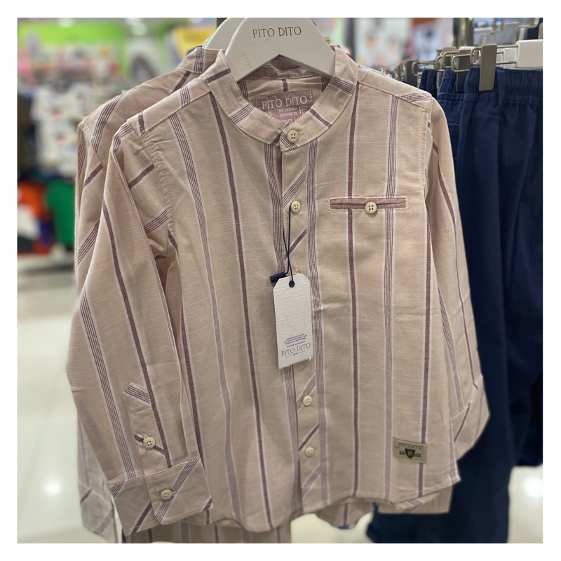 Kemeja semi koko anak laki-laki (4-14th) PITO DITO