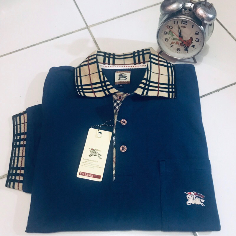 kaos kerah pria kantong original import