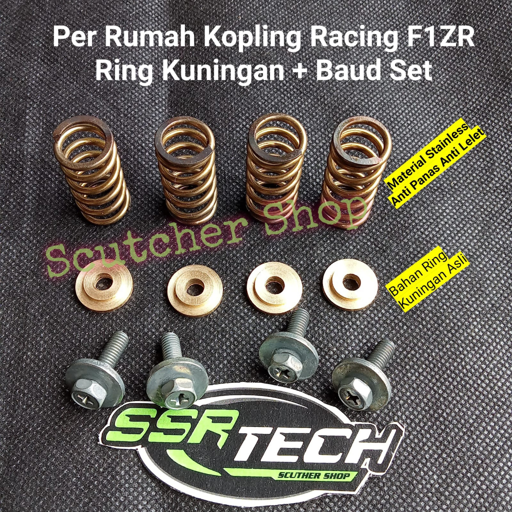 Per Kopling Racing F1ZR Force one F1 Set Ring Kuningan Plus Baud