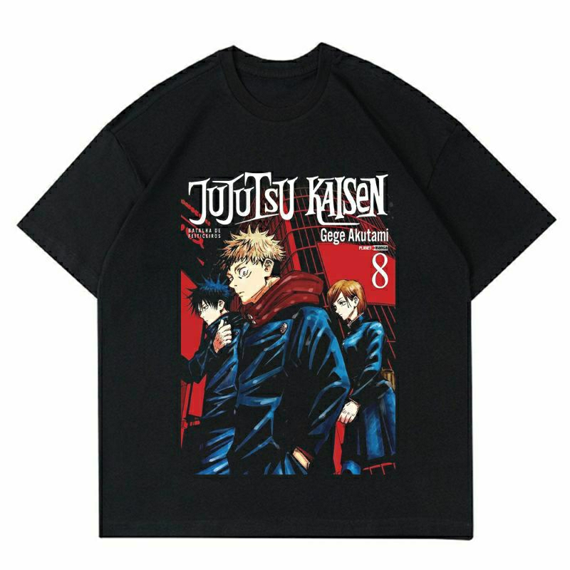 KAOS JUJUTSU KAISEN | T-SHIRT BAJU JAPAN MANGA ANIME JUJUTSU KAISEN | KAOS HITAM JAPAN MANGA | ATASA