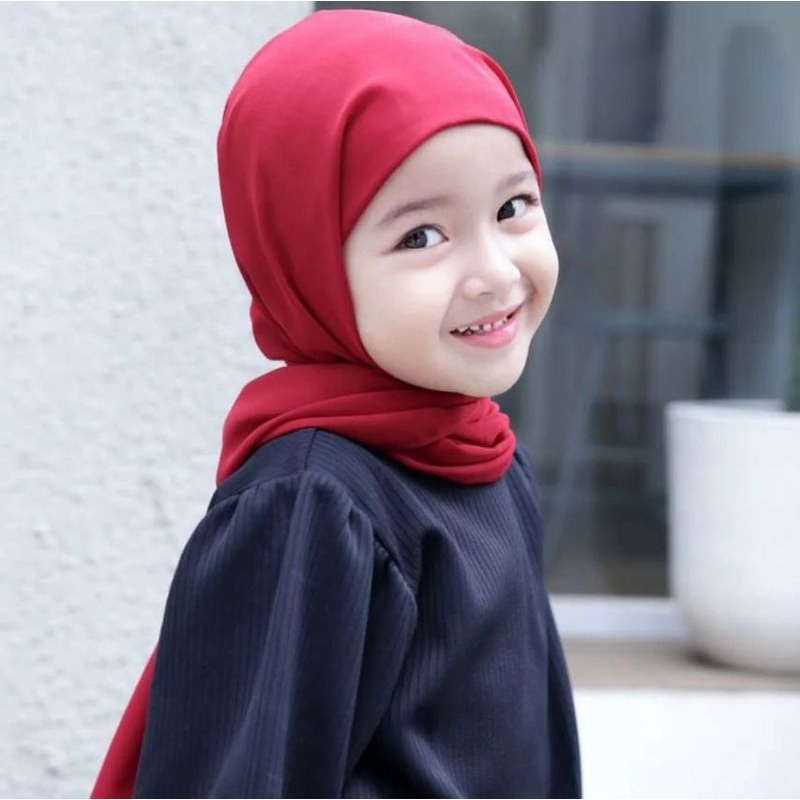 Pashmina Instan Anak Jersey Pastan Pashmina Anak Jersey