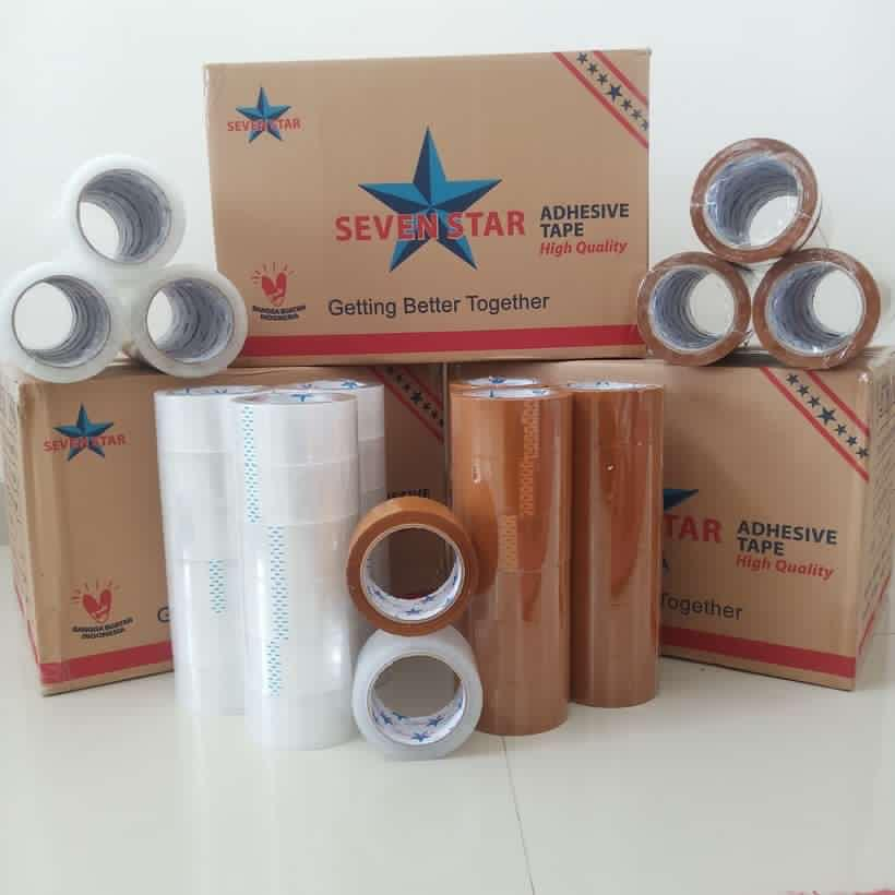 

LAKBAN SEVEN STAR TAPE 48mm x 100 yard || LAKBAN PACKING SEVEN STAR TAPE BENING || LAKBAN MURAH