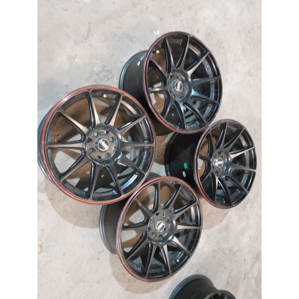 Velg Mobil Bekas Ring 17 SHINJUKU R17 Lebar 7,5-9 Lubang 4 ET 38-42