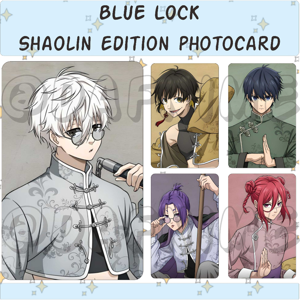 BLUE LOCK SHAOLIN EDITION PHOTOCARD ANIME