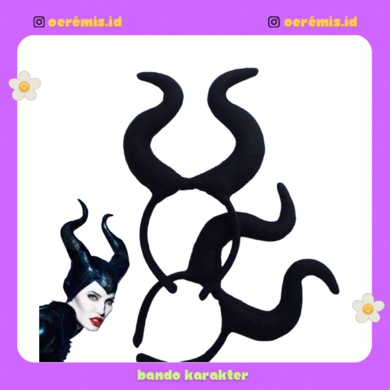 BANDO MALEFICENT KARAKTER DISNEY BANDO HALLOWEN BANDO FLANEL