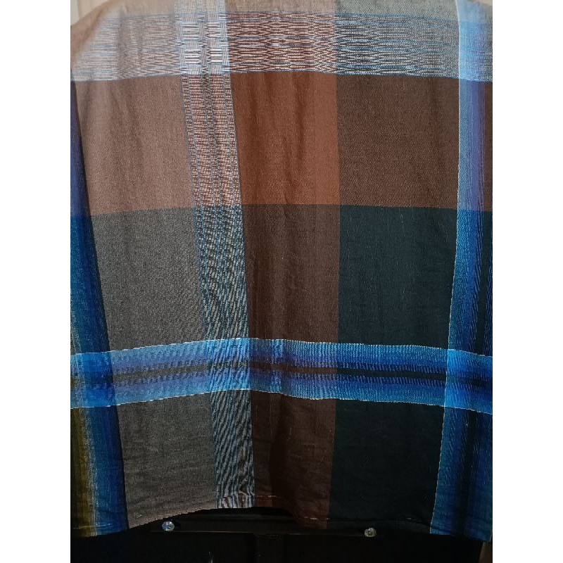 Sarung Wadimor padang biru coklat