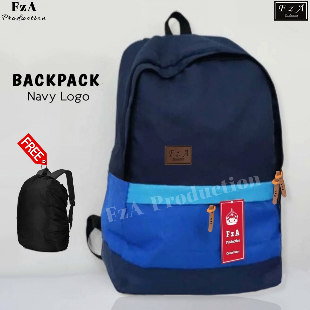 FzA Official - Tas Ransel Distro Original Casual pria Wanita / Tas Ransel Laptop / Backpack Sekolah Kuliah Distro Original Tas Punggung Laptop - NLRC