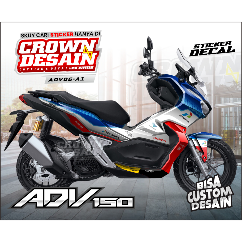 STICKER DECAL ADV150 MANDALIKA RACING TEAM - STRIPING ADV MANDALIKA - ADV