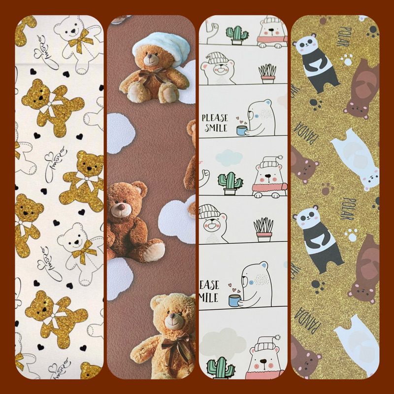 

KERTAS KADO SANSAN WAWA DOFF MOTIF BERUANG KERTAS FANCY BEAR SANWA PANDA