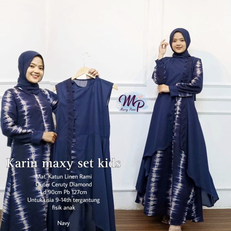 Mp Karin Maxy set kids||Gamis anak||Gamis Remaja