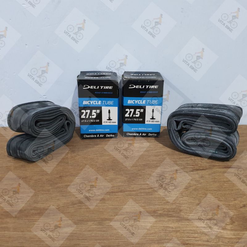 Ban Dalam Sepeda Deli Tire 27.5 x 1.75/2.125 Deli Tire Presta FV
