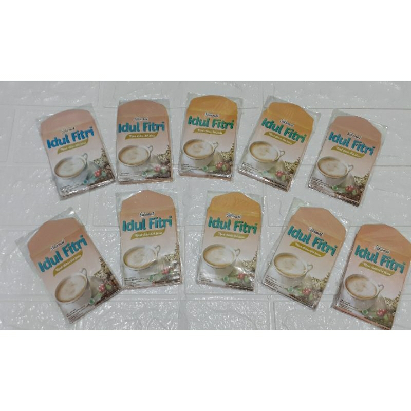 

100 Lembar Amplop snack medium 6-8.5cm spesial WHITE COFFEE