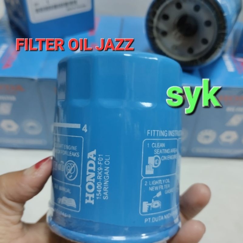 FILTER OIL OLI FILTER JAZZ RS MOBILIO BRIO HRV FREED CRV 15400-RK9-F01