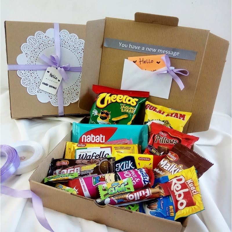 

Snack isi 50pcs- hampers Snack jumbo murah